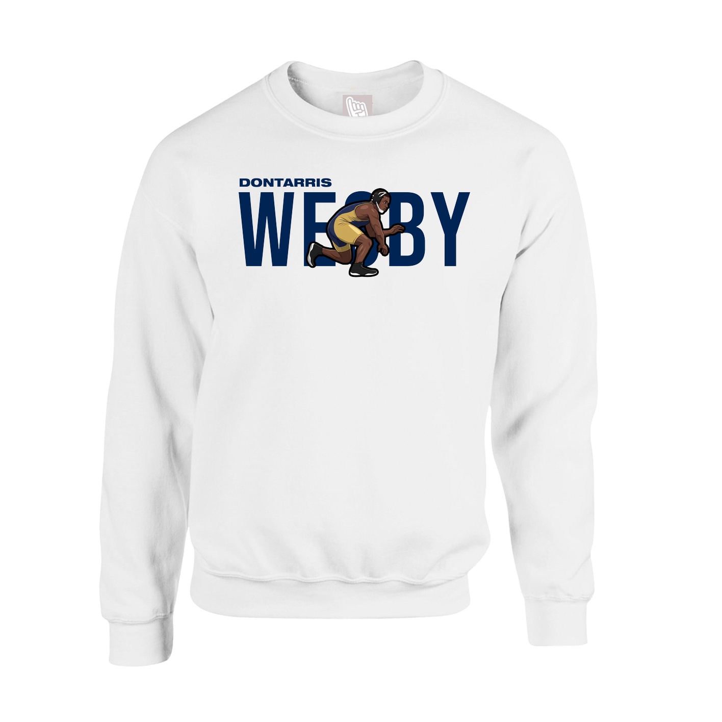 Fleece Crew — Player Name in White