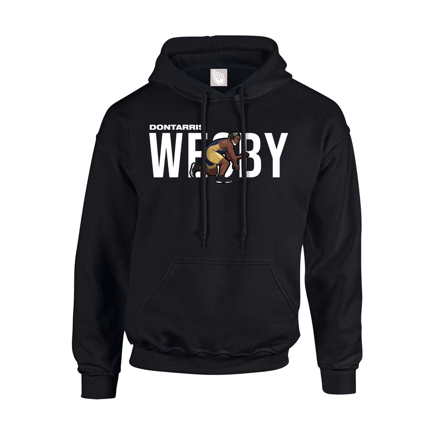 Youth Hoodie — Player Name in Black