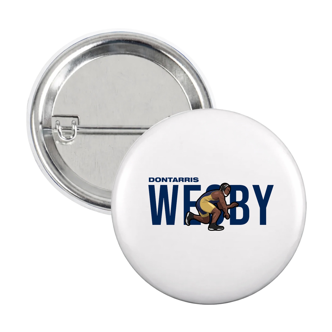 Game Day Button — Player Name in White