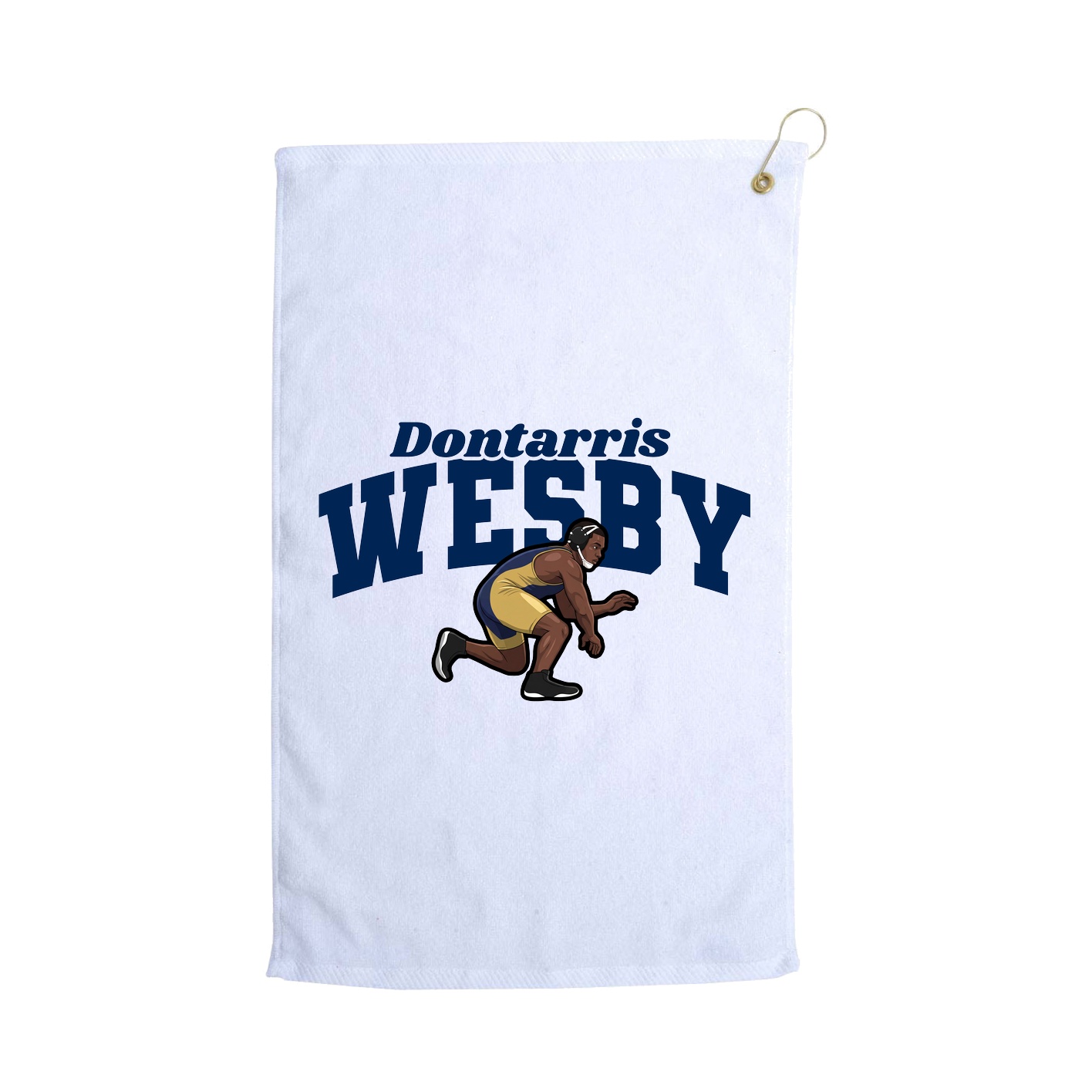 Golf Towel — Signature Arch in White