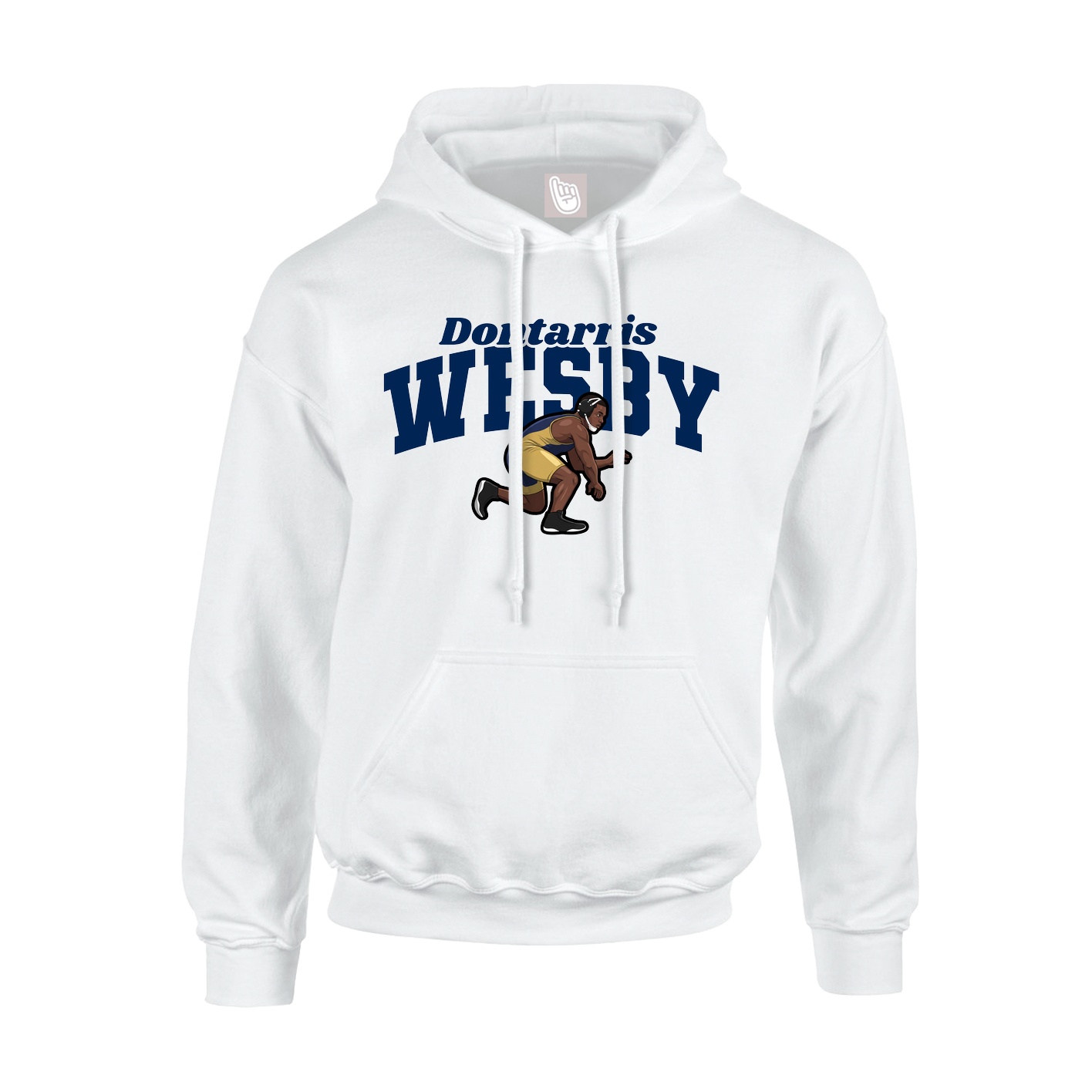 Hoodie — Signature Arch in White