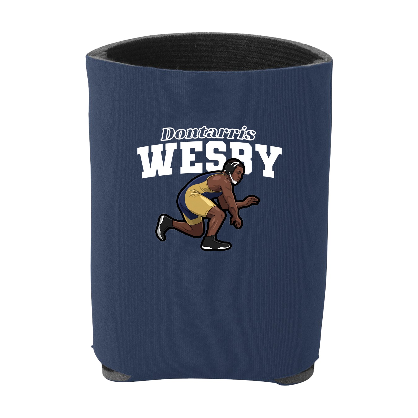 Can Holder — Name Arch in Navy