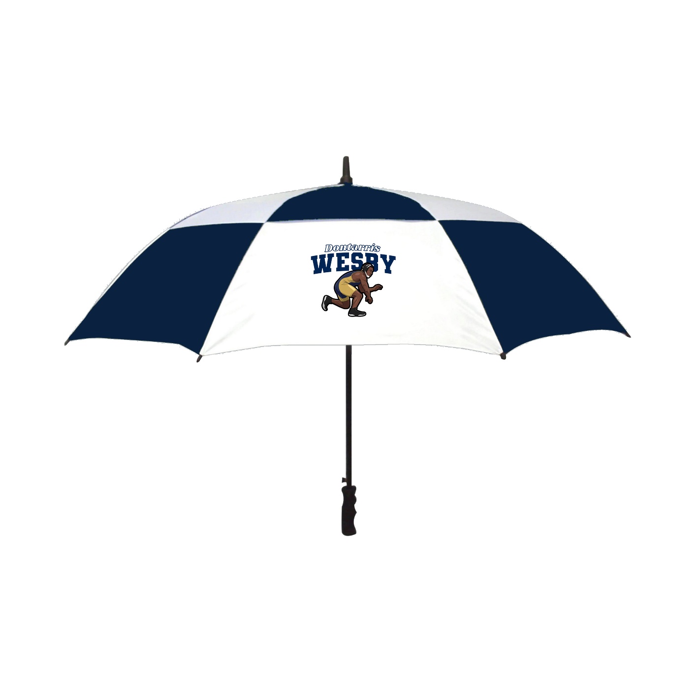 Golf Umbrella — Name Arch in Navy