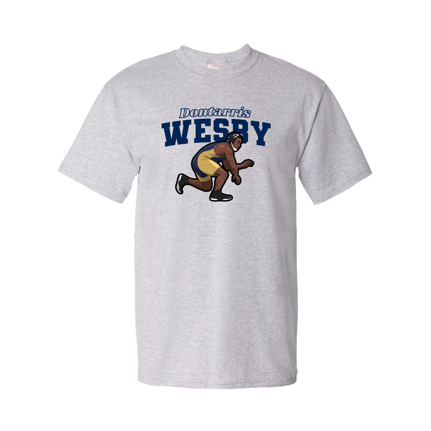 Youth Tee — Name Arch in Grey