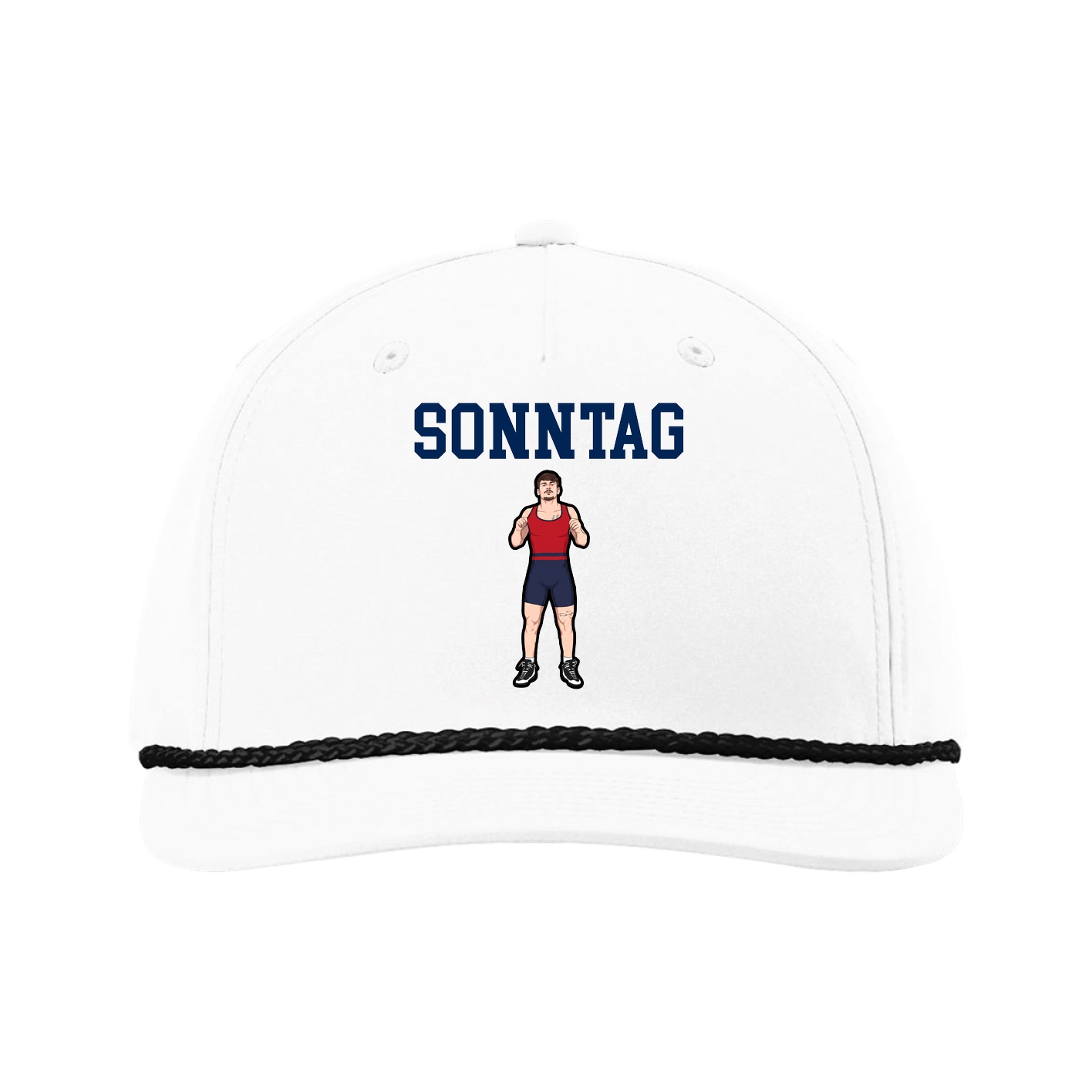Five-Panel Classic Rope Cap — Shirsey in White