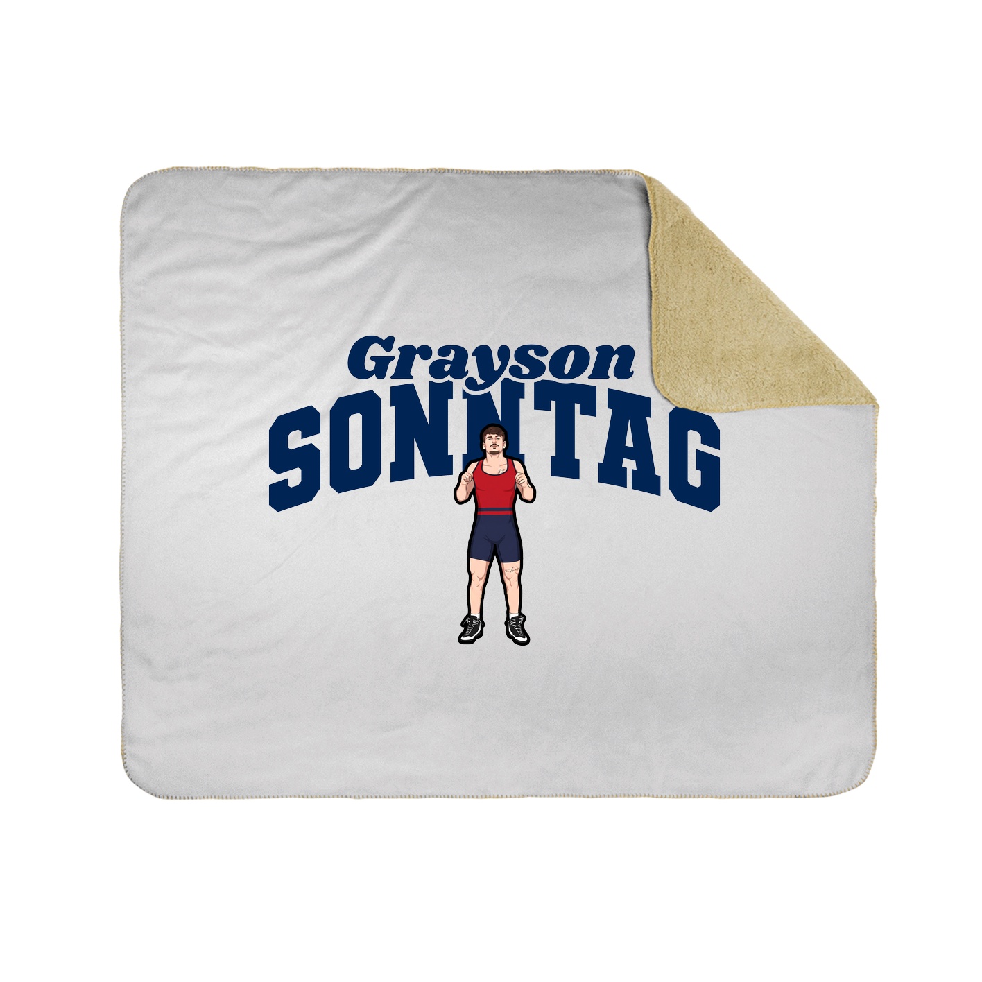 Throw Blanket — Signature Arch in White