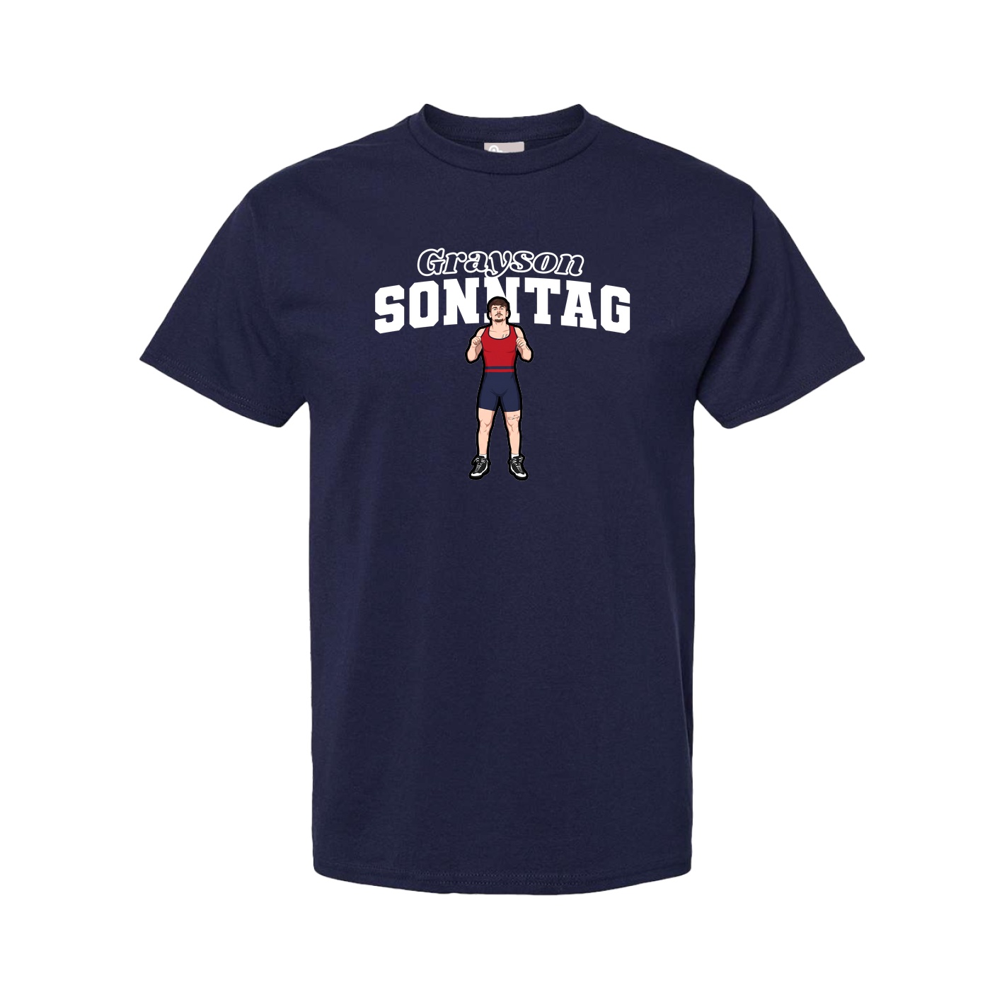 Tee — Name Arch in Navy