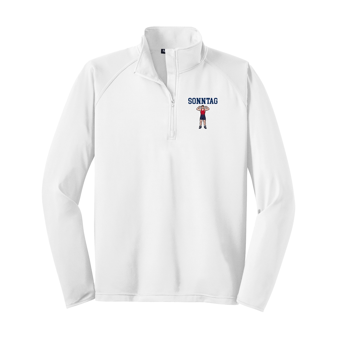 Q-Zip Pullover — Shirsey in White