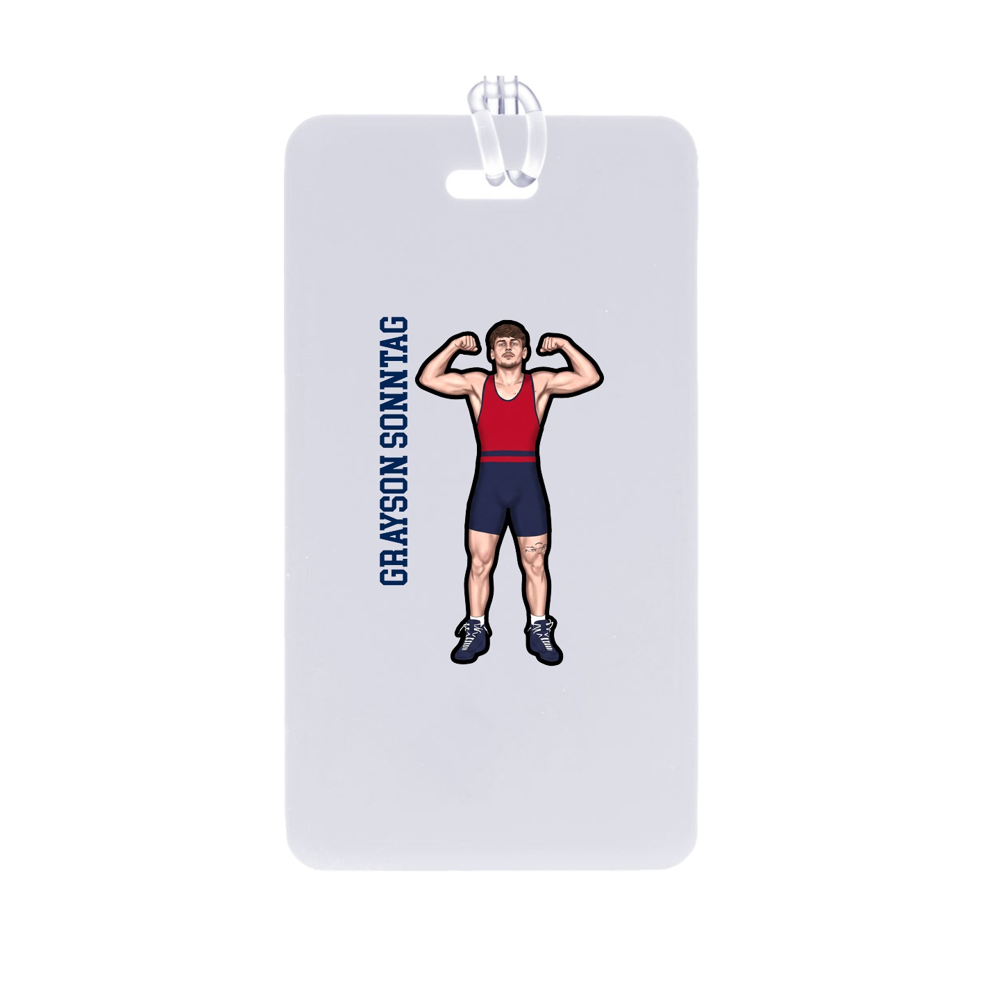 Bag Tag — Name Vertical in Classic