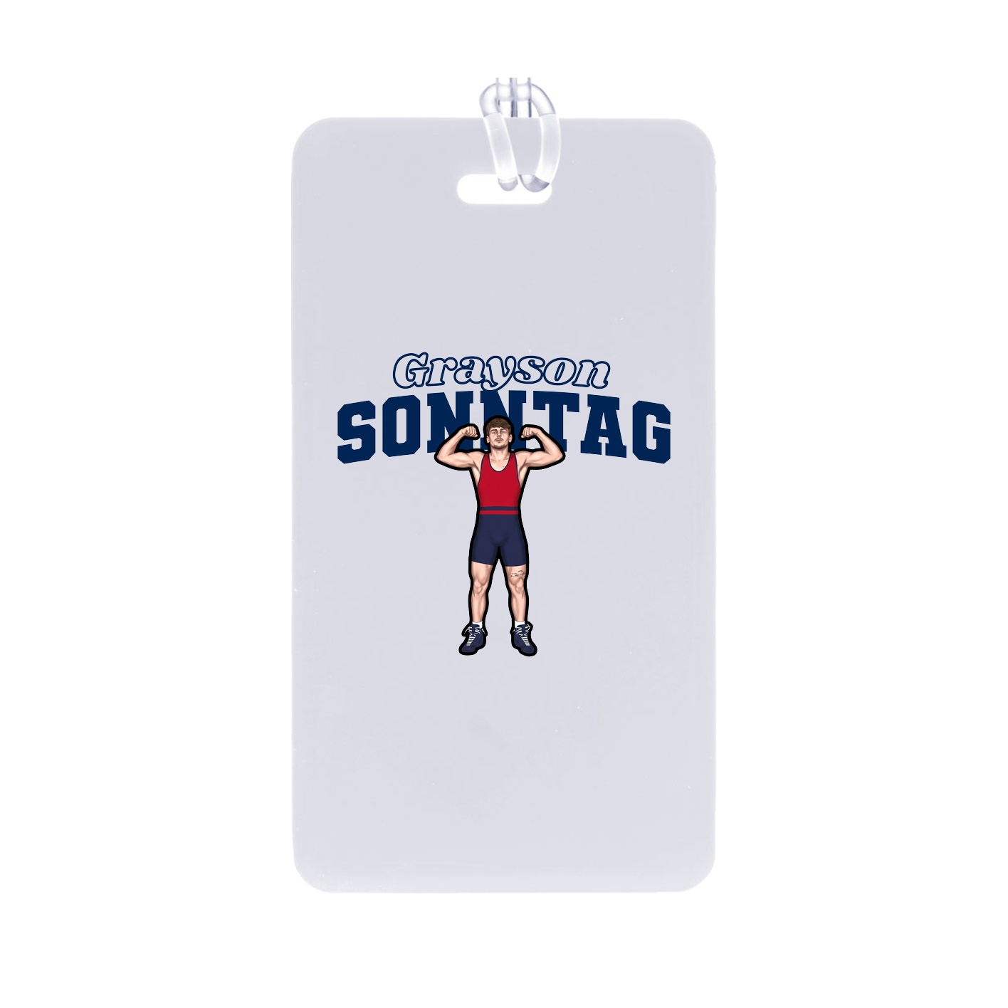 Bag Tag — Name Arch in Classic