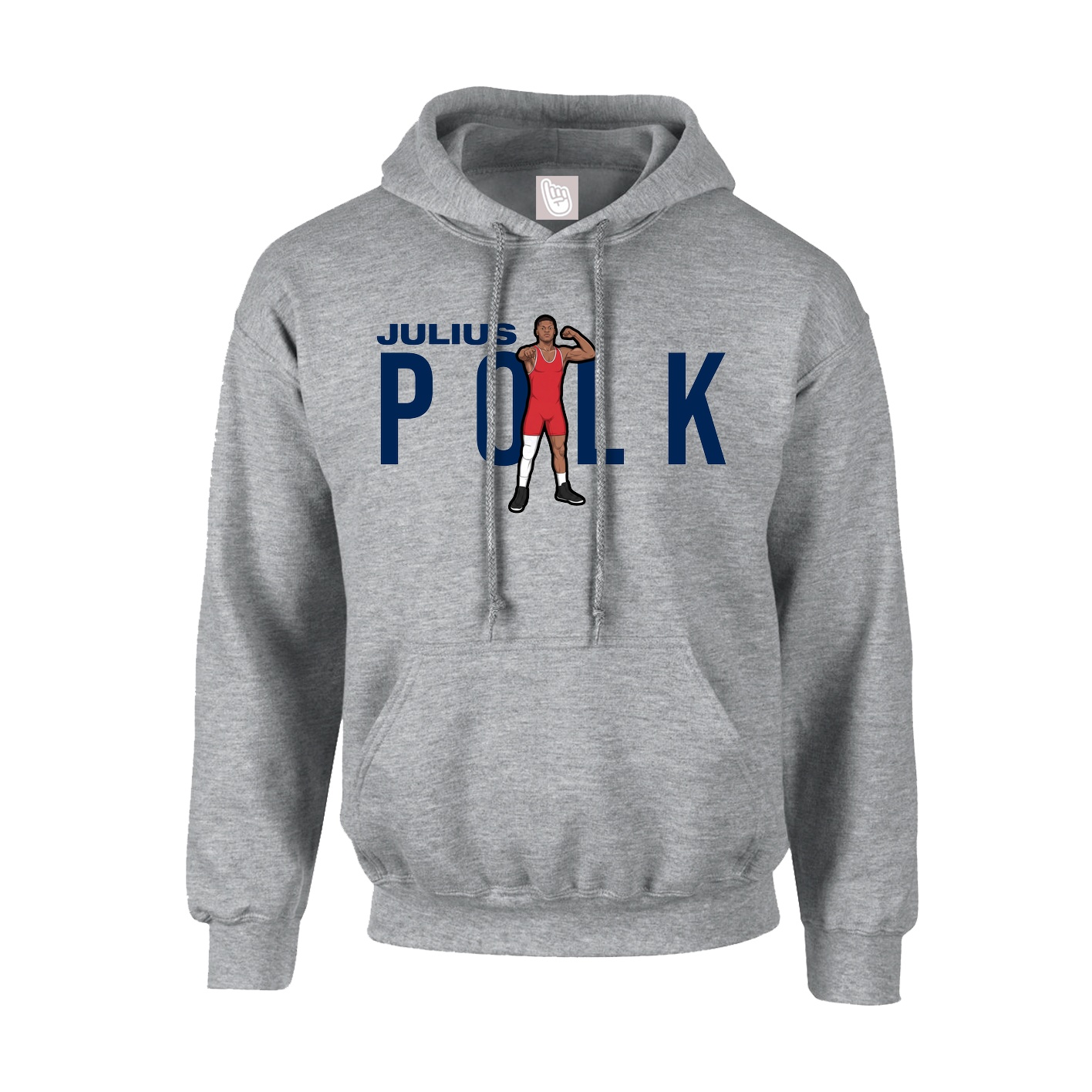 Youth Hoodie — Player Name in Grey