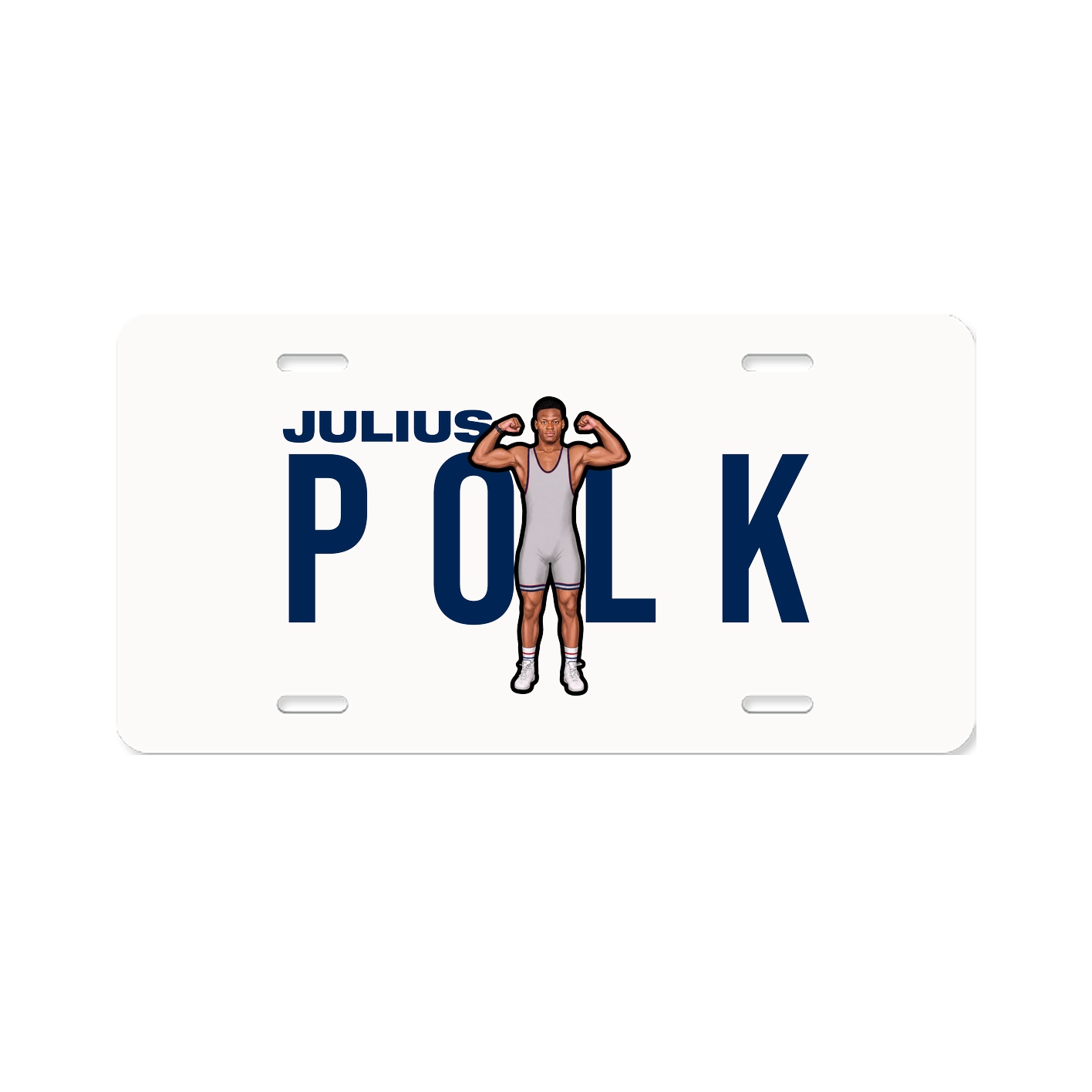 License Plate — Player Name in Classic