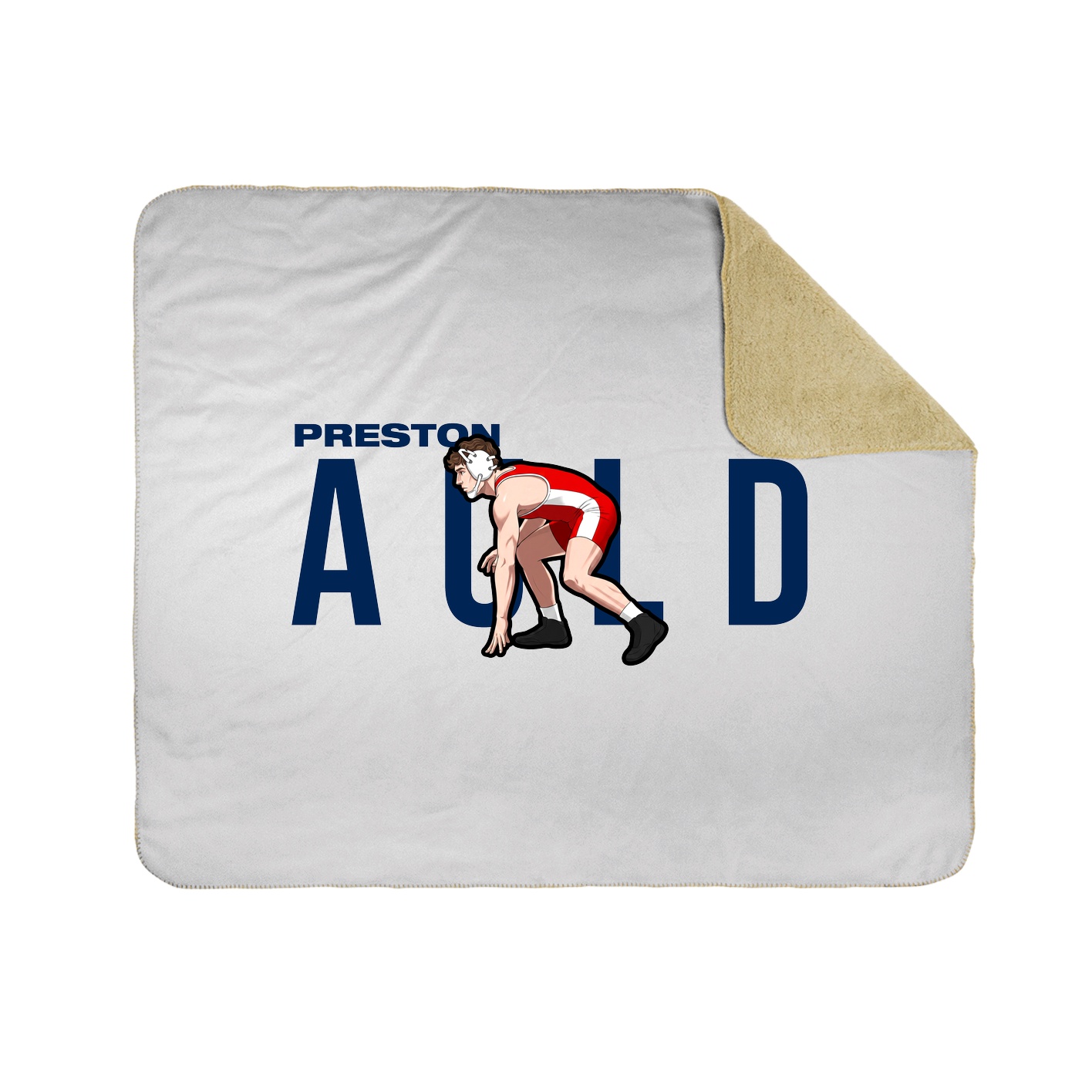 Throw Blanket — Player Name in White