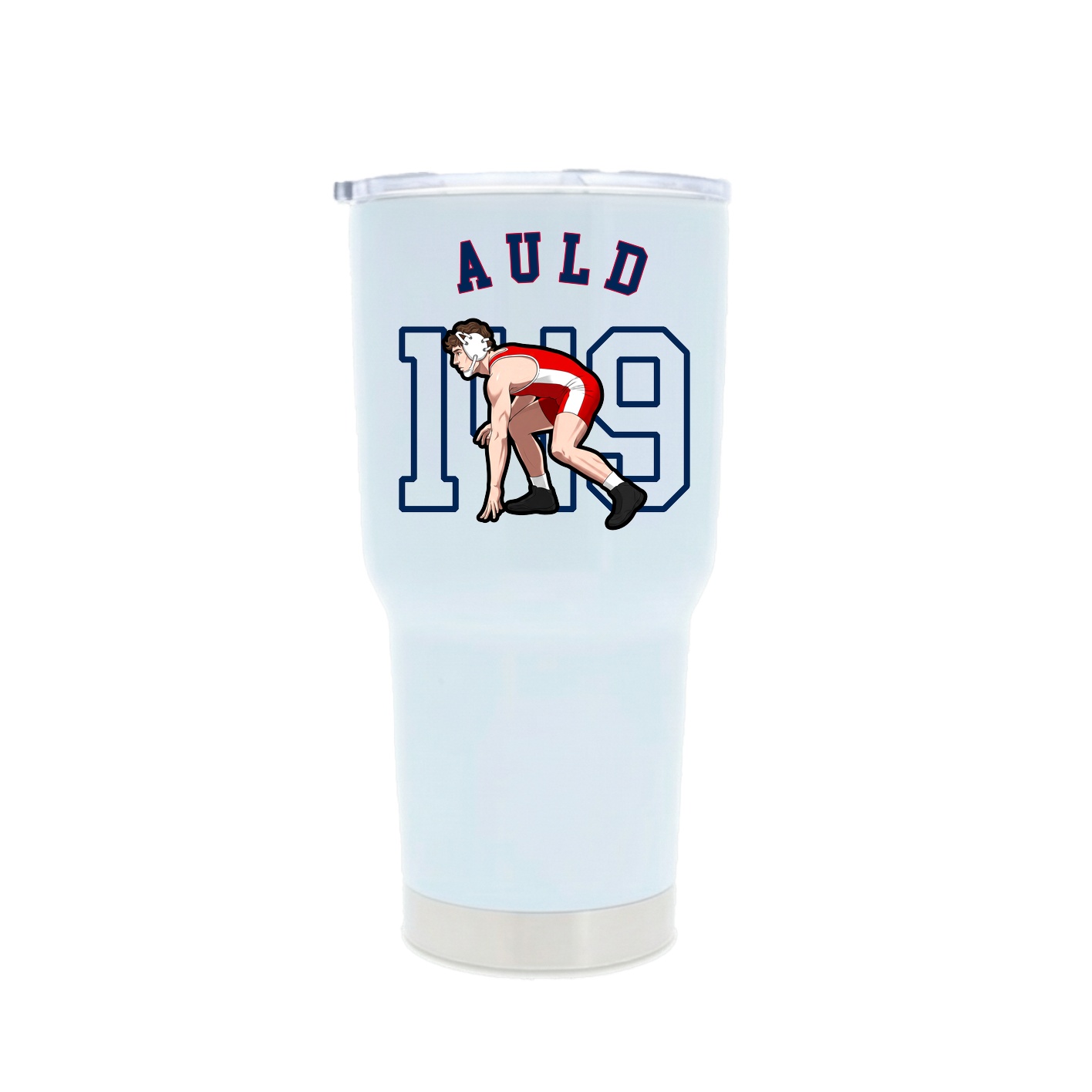 30oz Stainless Steel Tumbler — Shirsey Arch in White