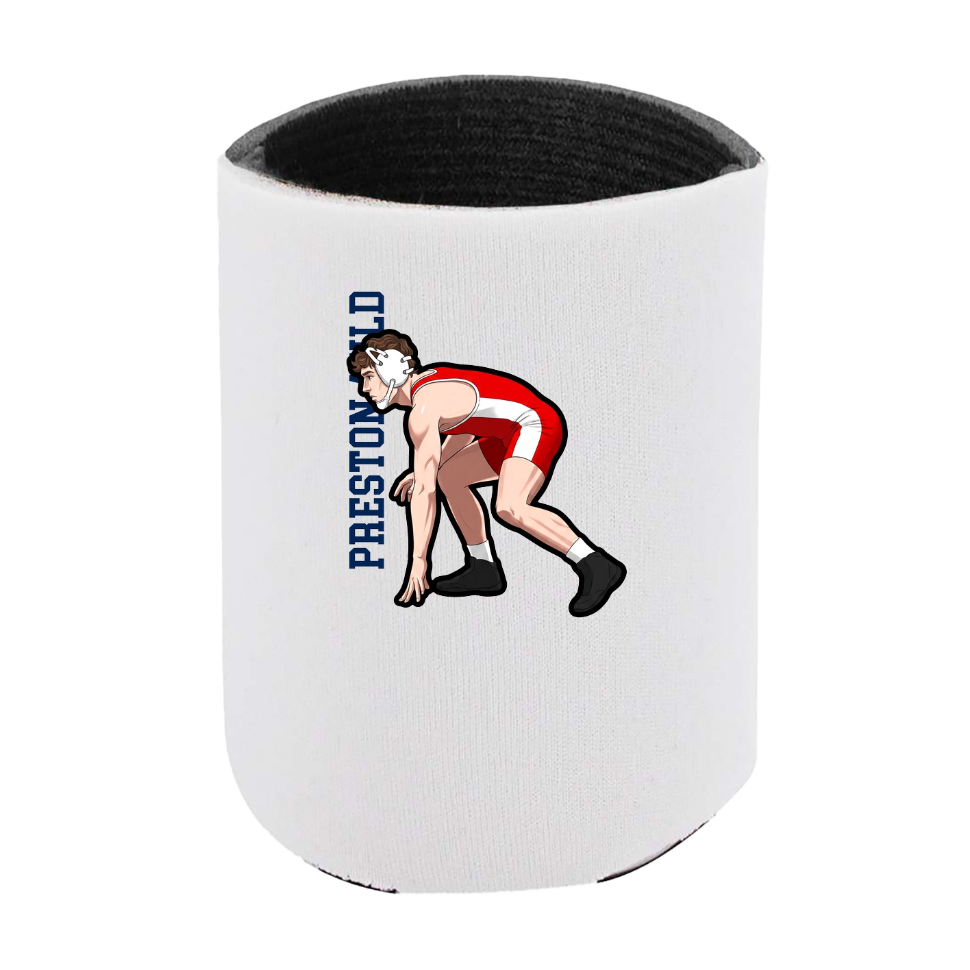 Can Holder — Name Vertical in White