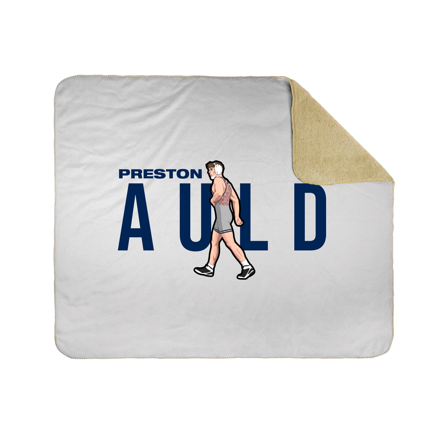 Throw Blanket — Player Name in White