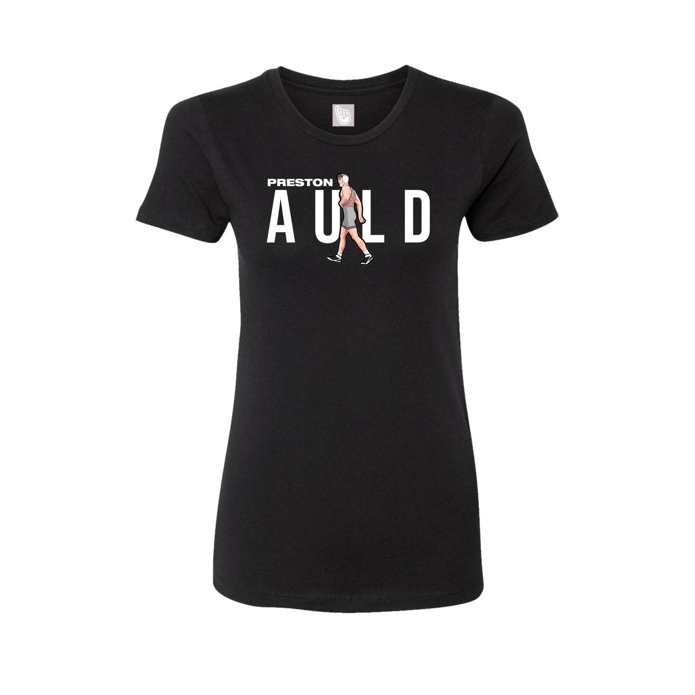 Fitted Women's Tee — Player Name in Black
