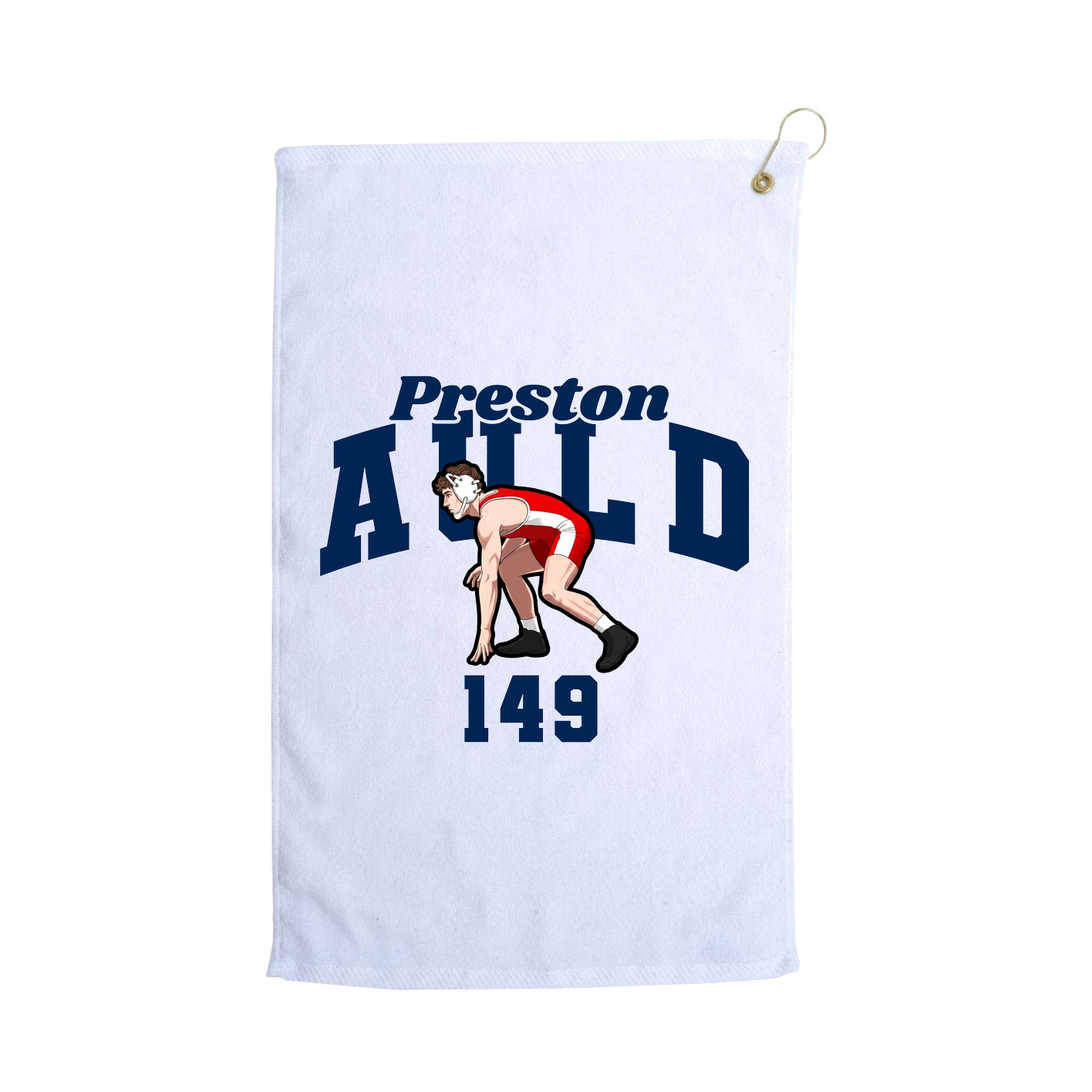 Golf Towel — Signature Arch in White
