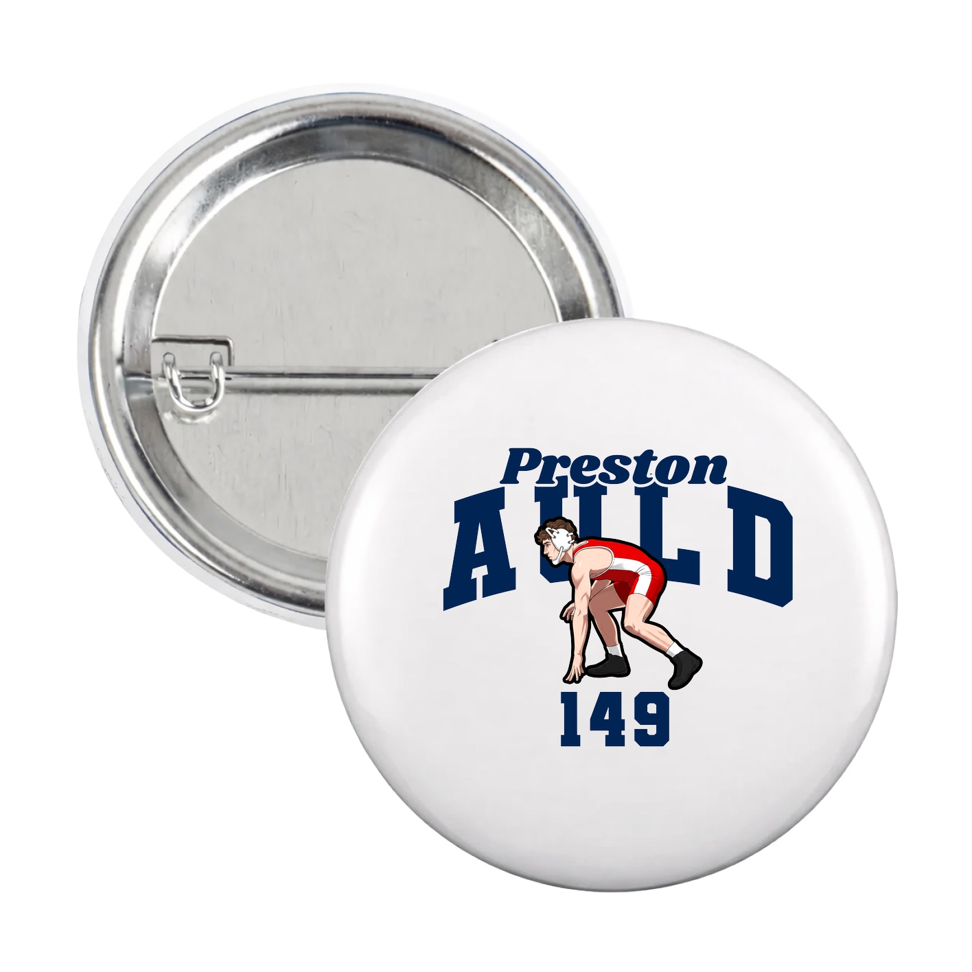 Game Day Button — Signature Arch in White