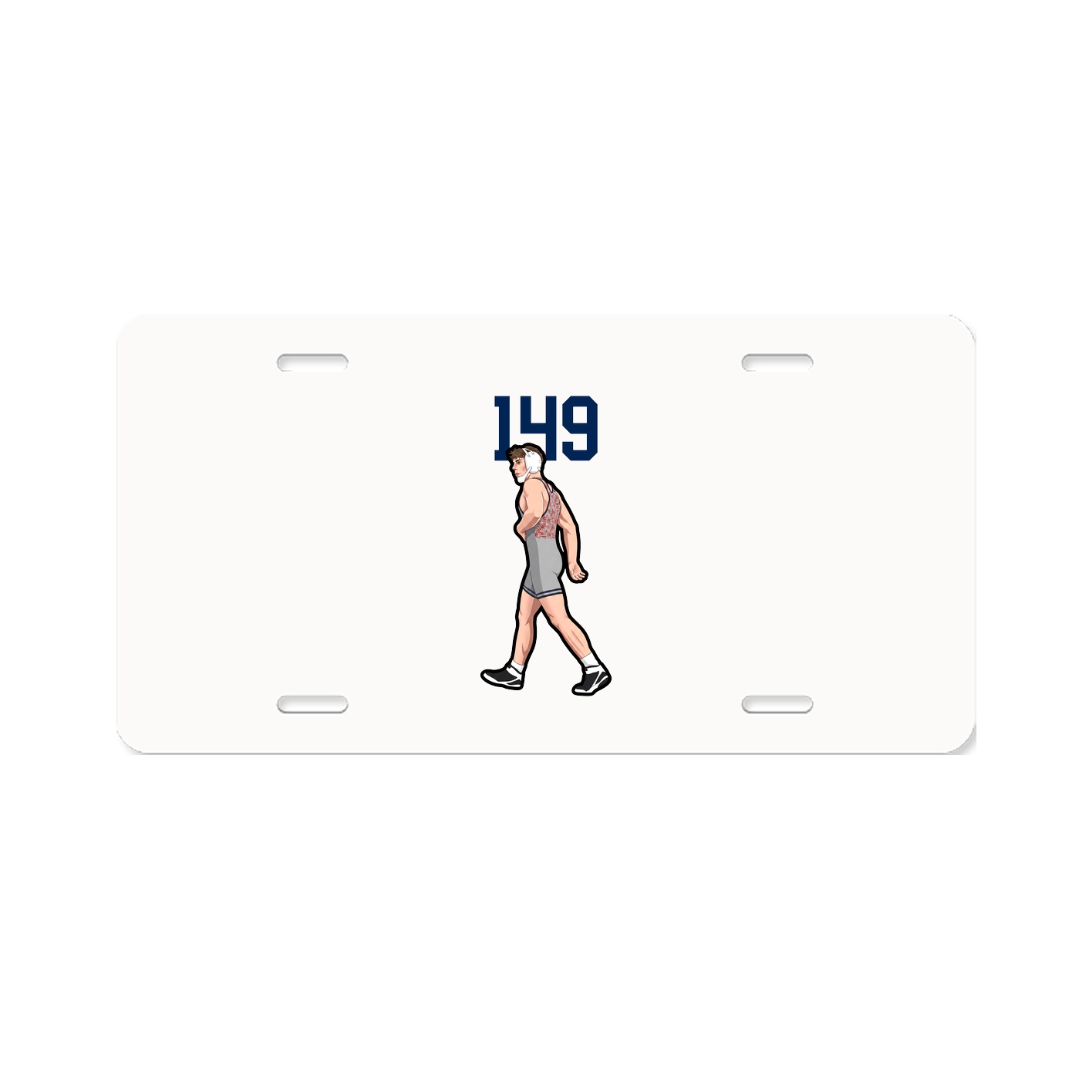 License Plate — Number Top in Classic