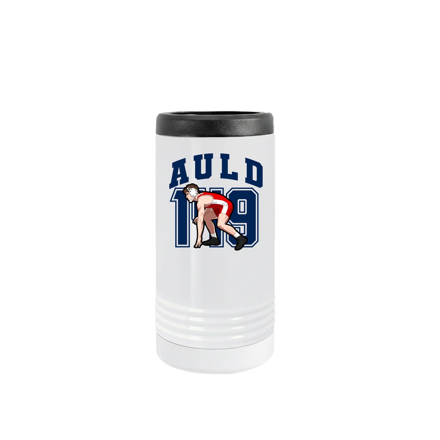 Slim Beverage Holder — Number in White