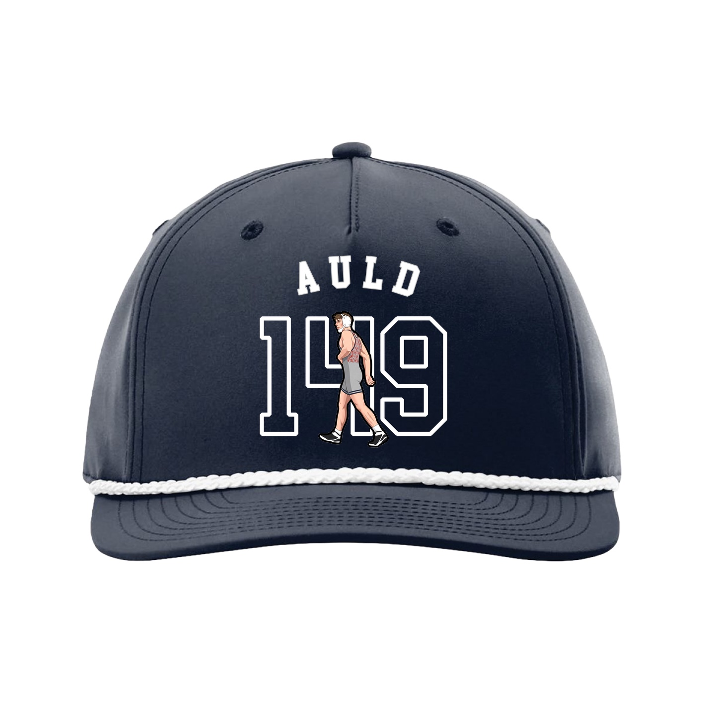 Five-Panel Classic Rope Cap — Shirsey Arch in Navy