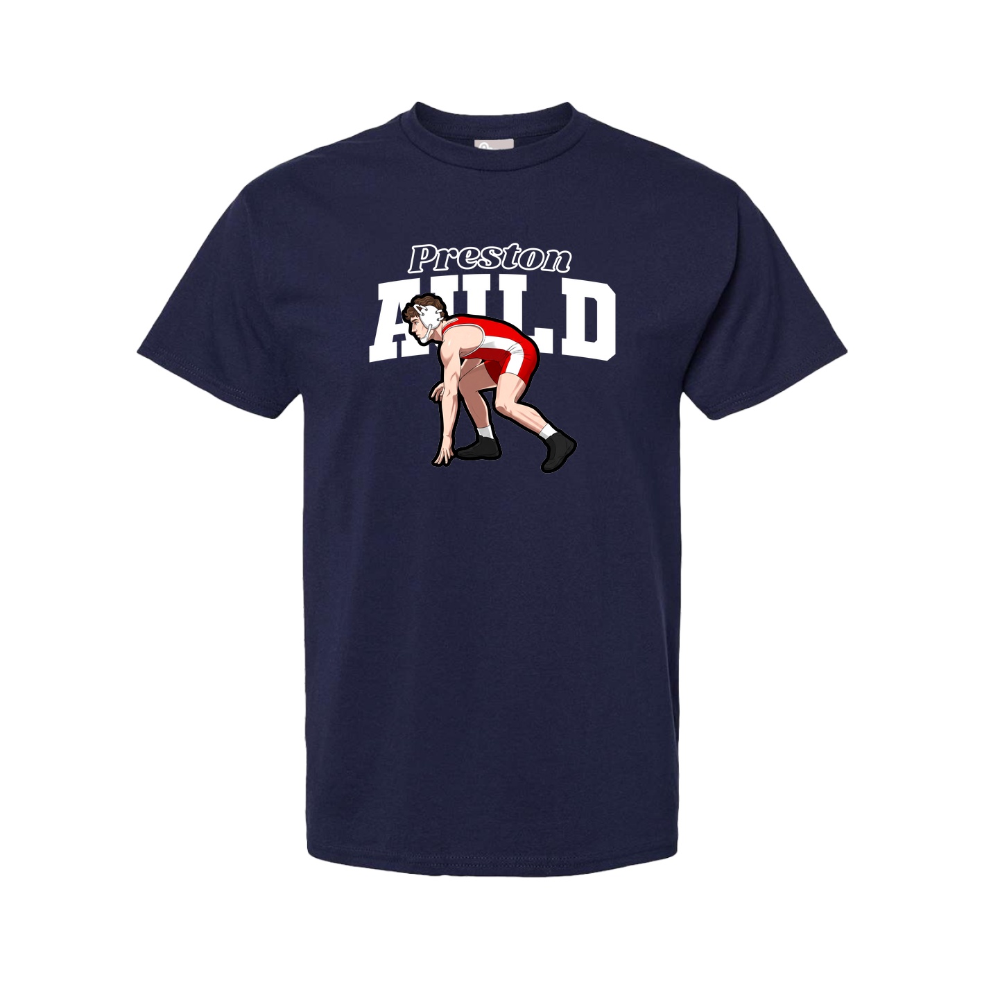 Youth Tee — Name Arch in Navy