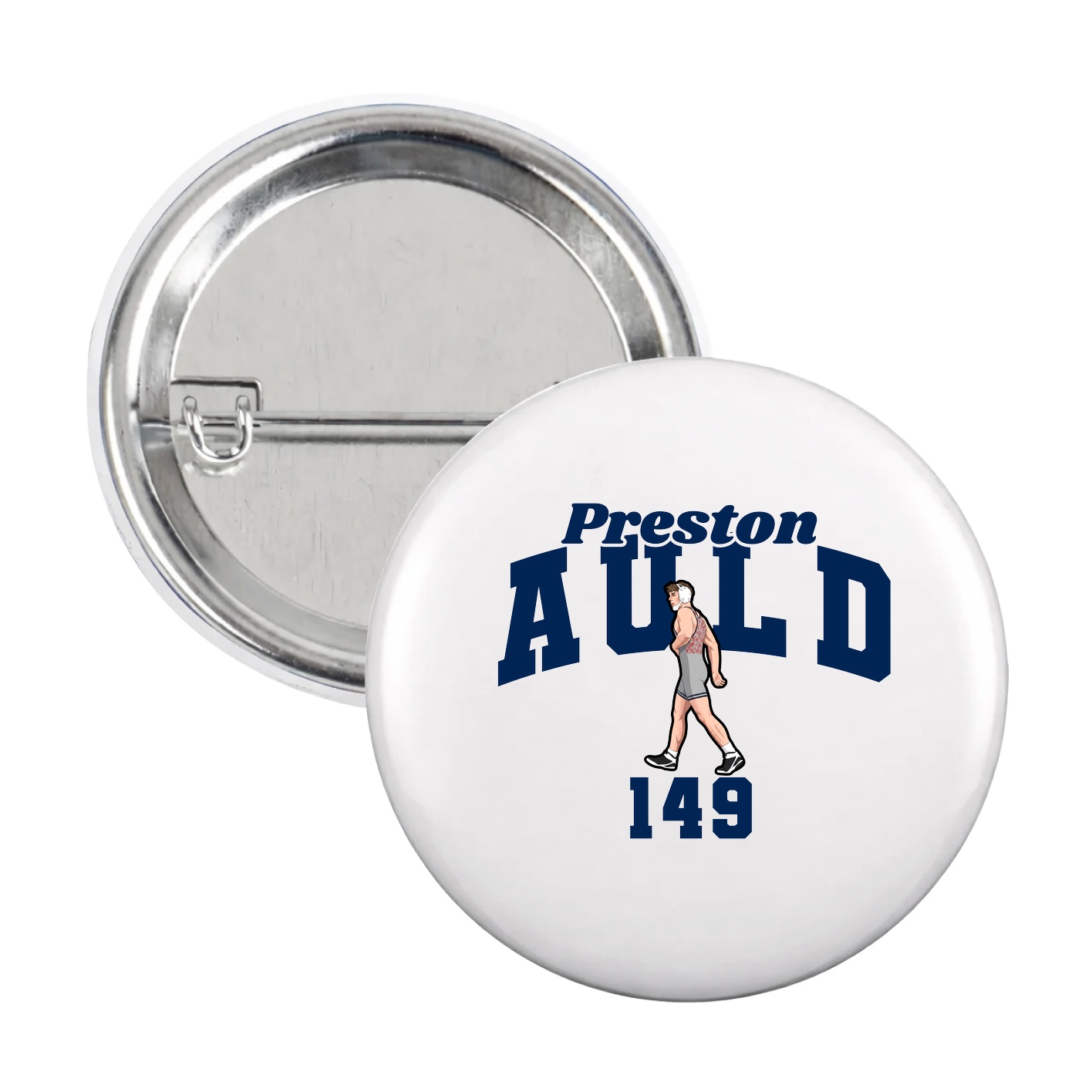 Game Day Button — Signature Arch in White