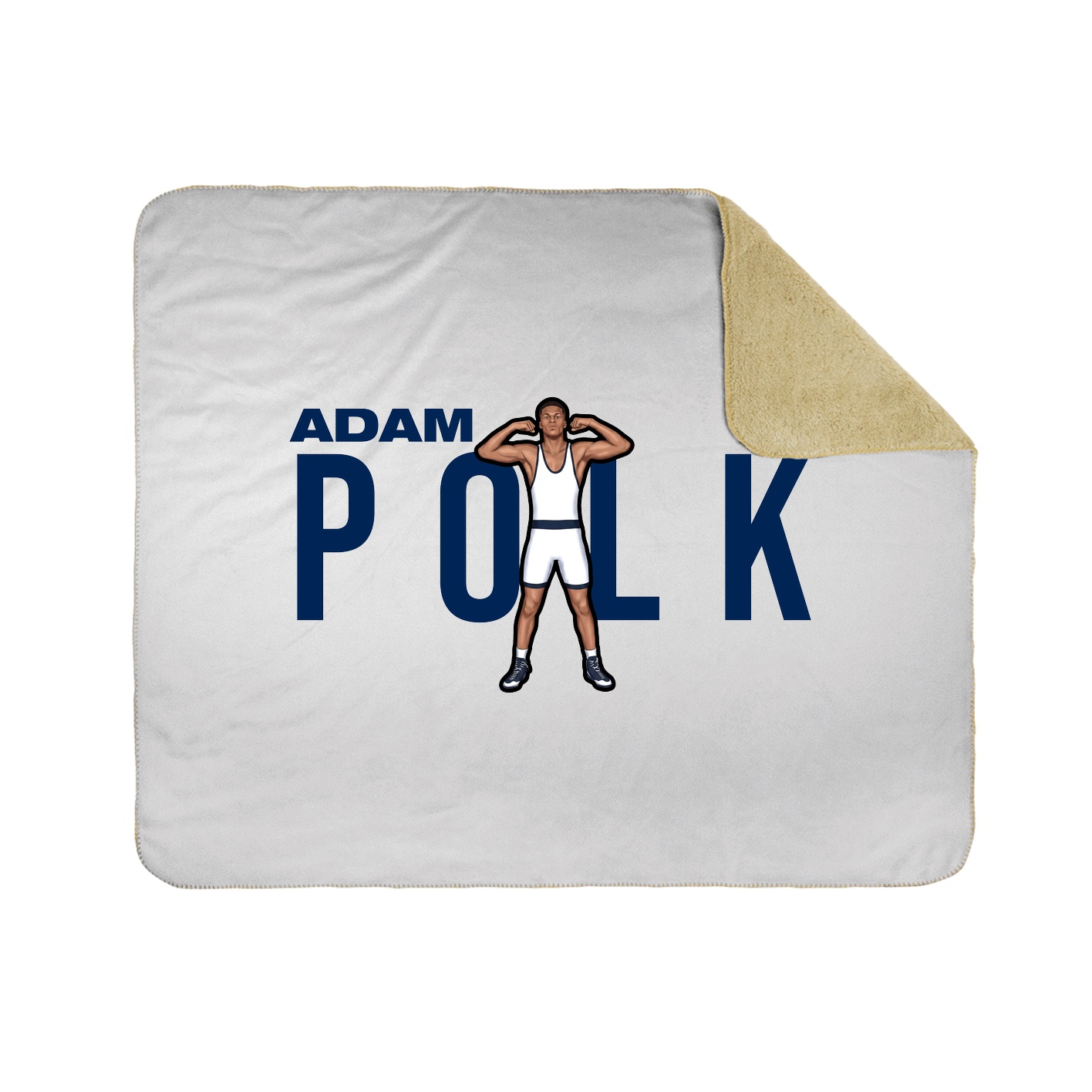 Throw Blanket — Player Name in White