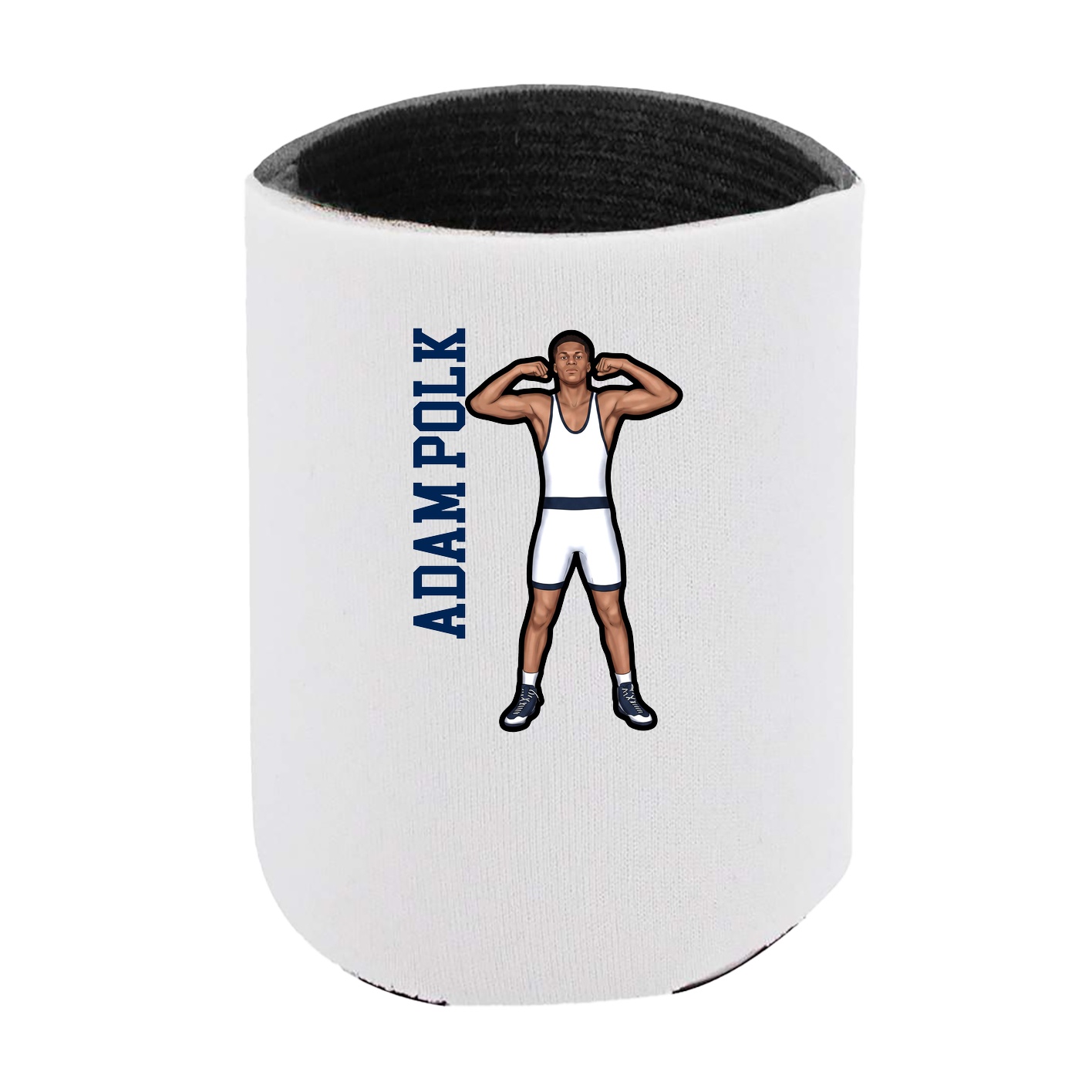 Can Holder — Name Vertical in White