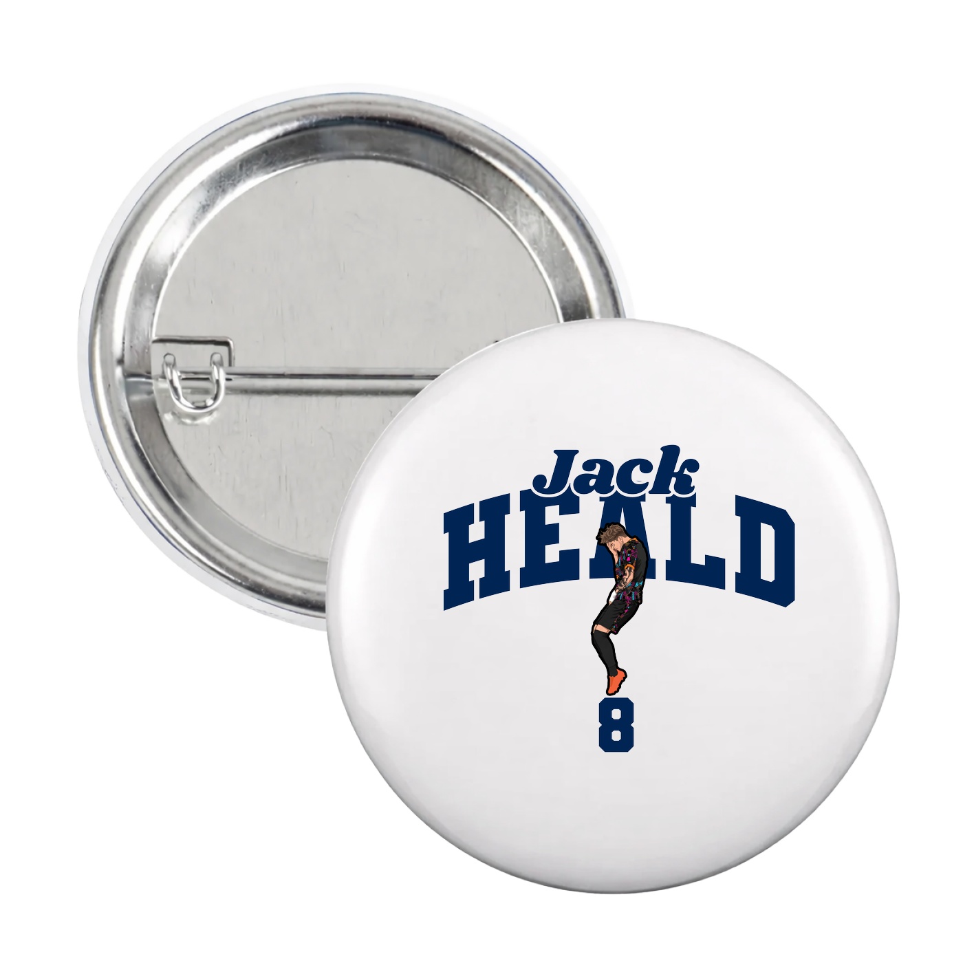 Game Day Button — Signature Arch in White