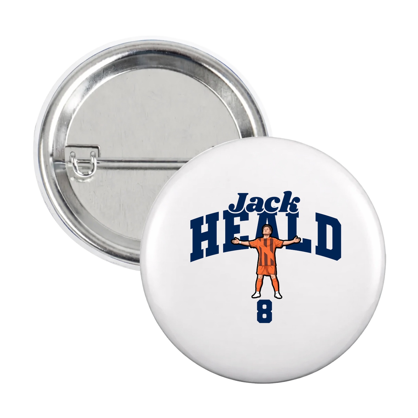 Game Day Button — Signature Arch in White