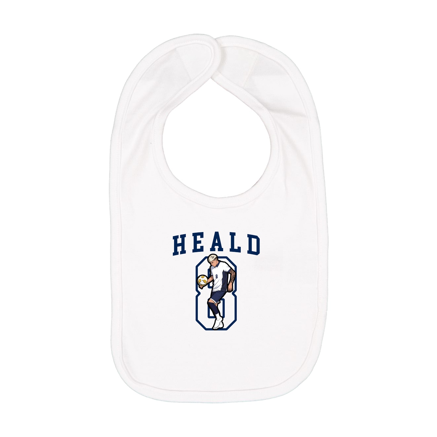 Infant Bib — Shirsey in White