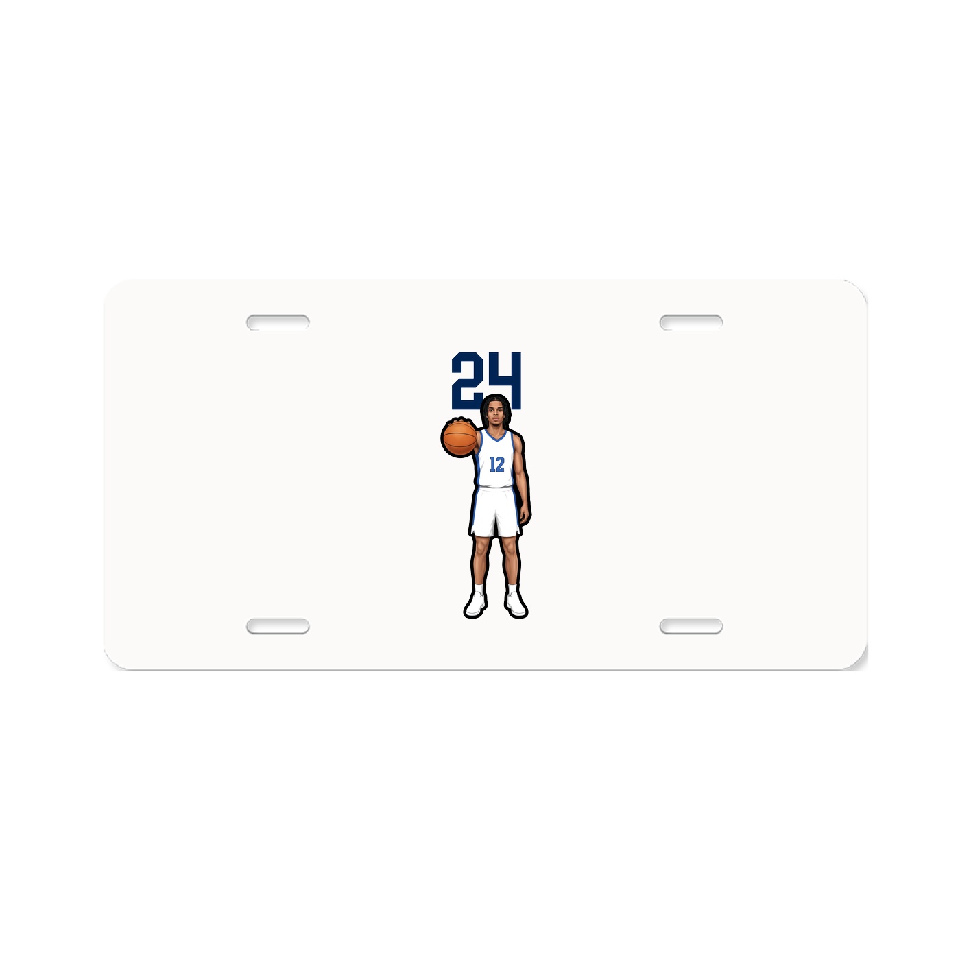 License Plate — Number Top in Classic