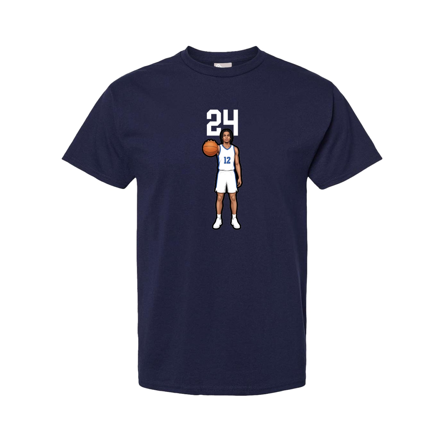 Youth Tee — Number Top in Navy