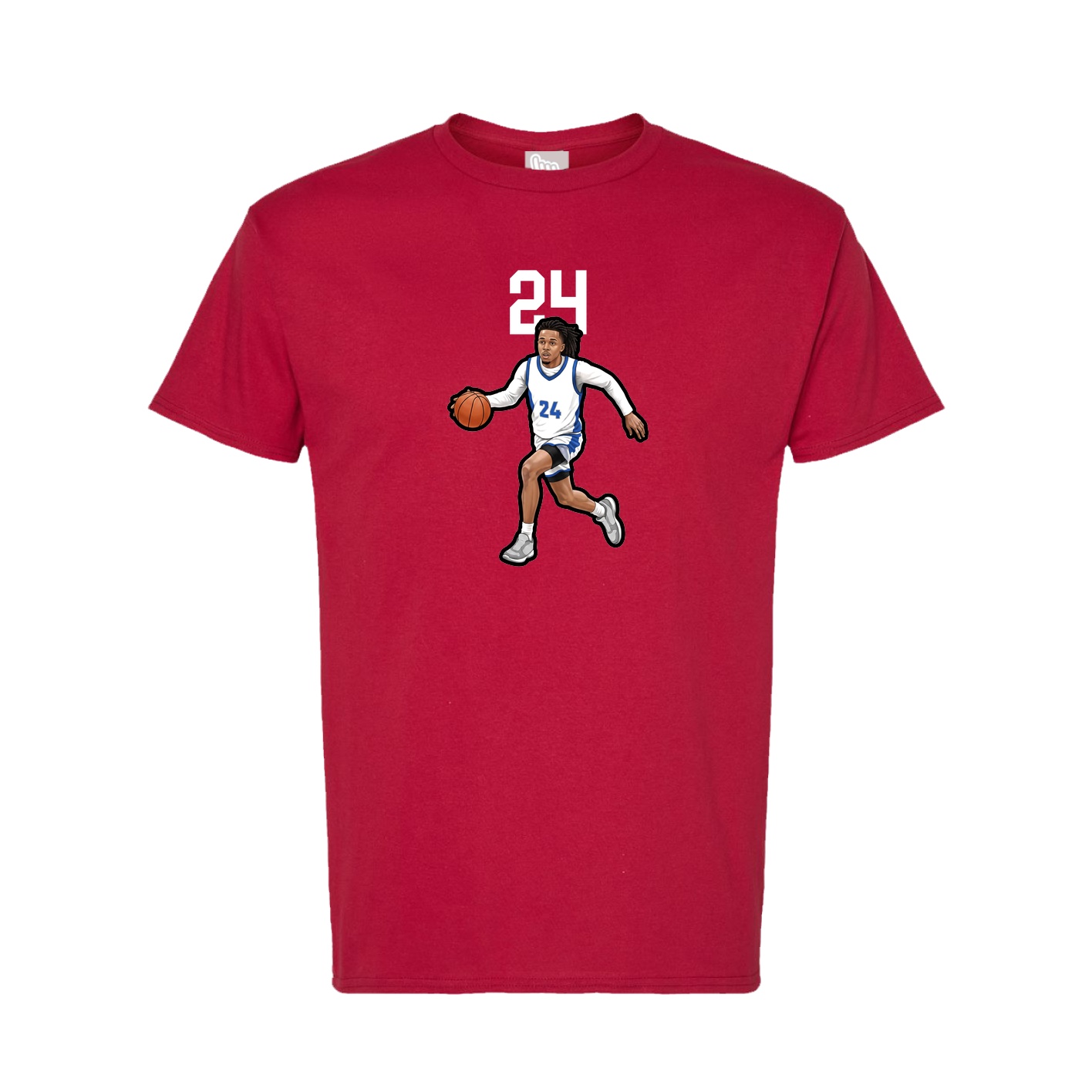 Tee — Number Top in Crimson