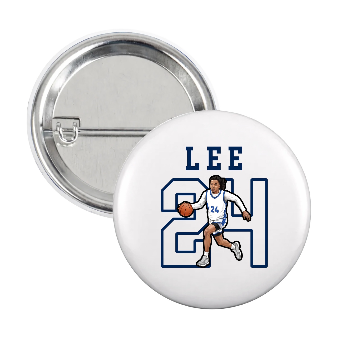 Game Day Button — Shirsey in White