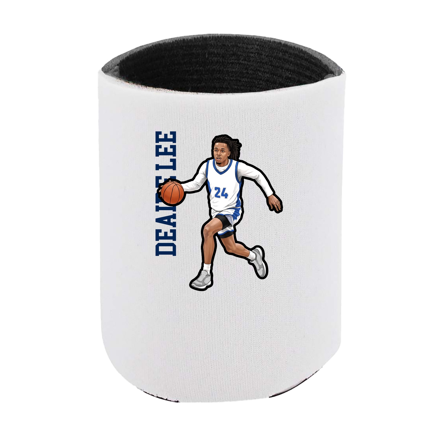 Can Holder — Name Vertical in White