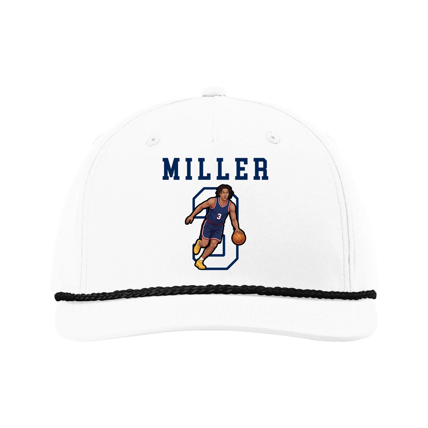 Five-Panel Classic Rope Cap — Shirsey in White