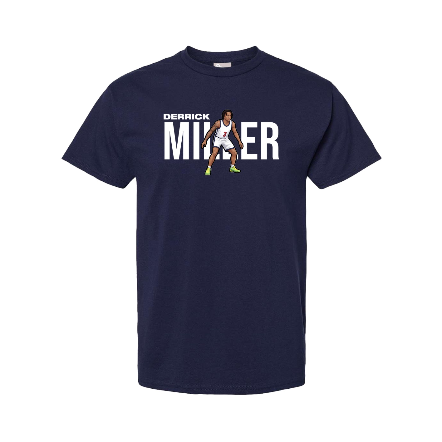 Youth Tee — Player Name in Navy