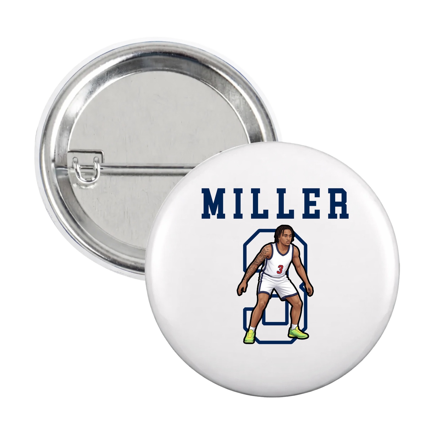 Game Day Button — Shirsey in White