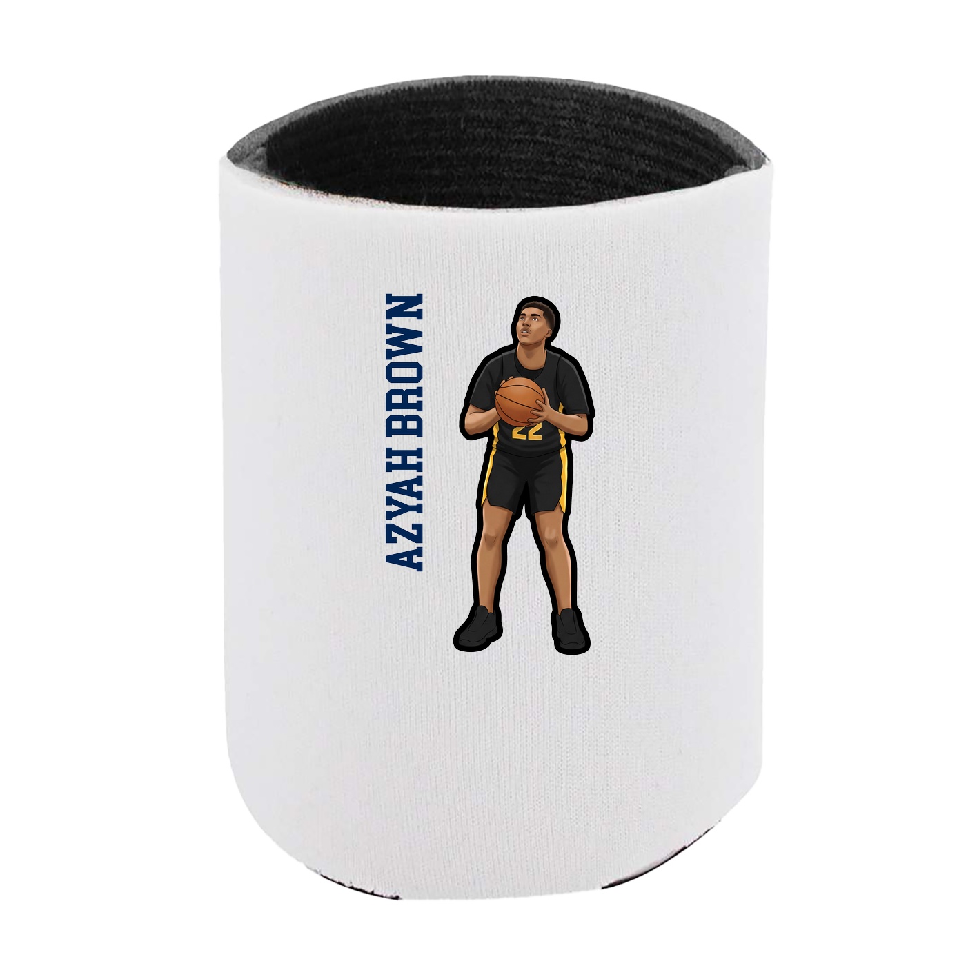 Can Holder — Name Vertical in White