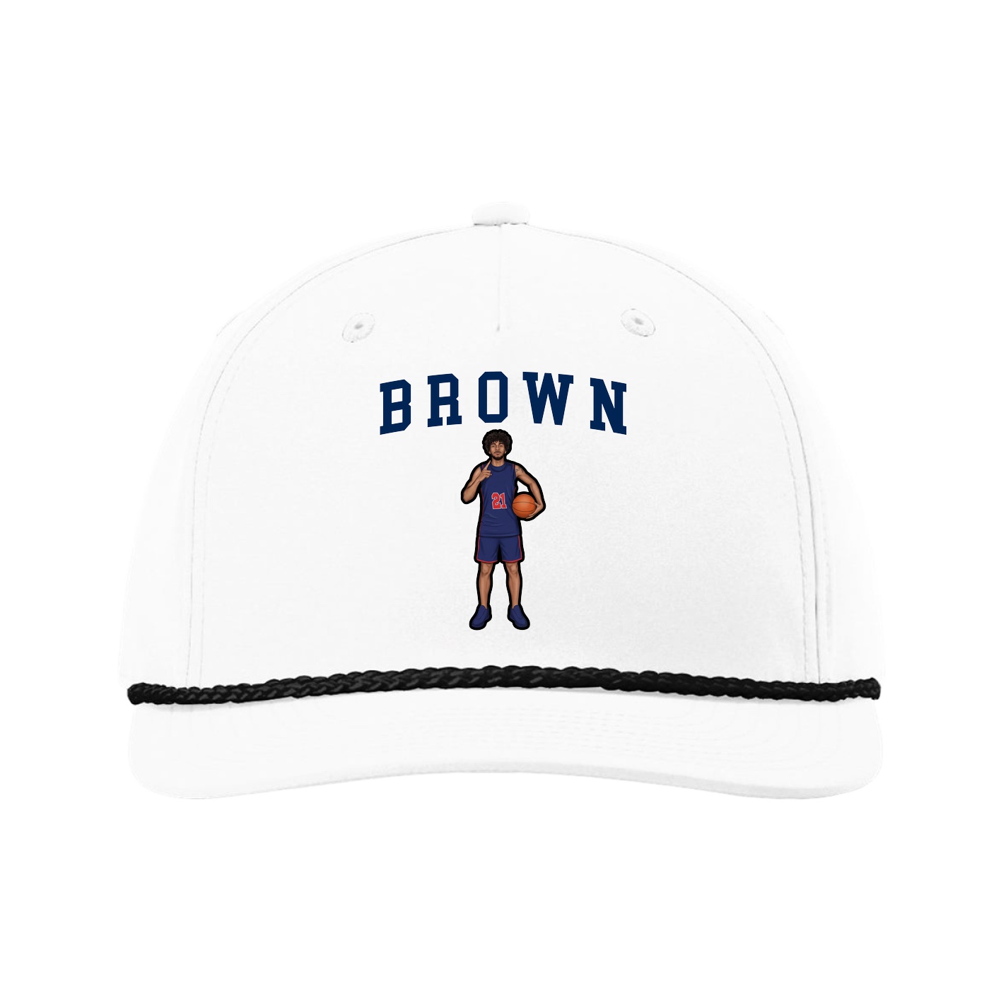 Five-Panel Classic Rope Cap — Shirsey in White