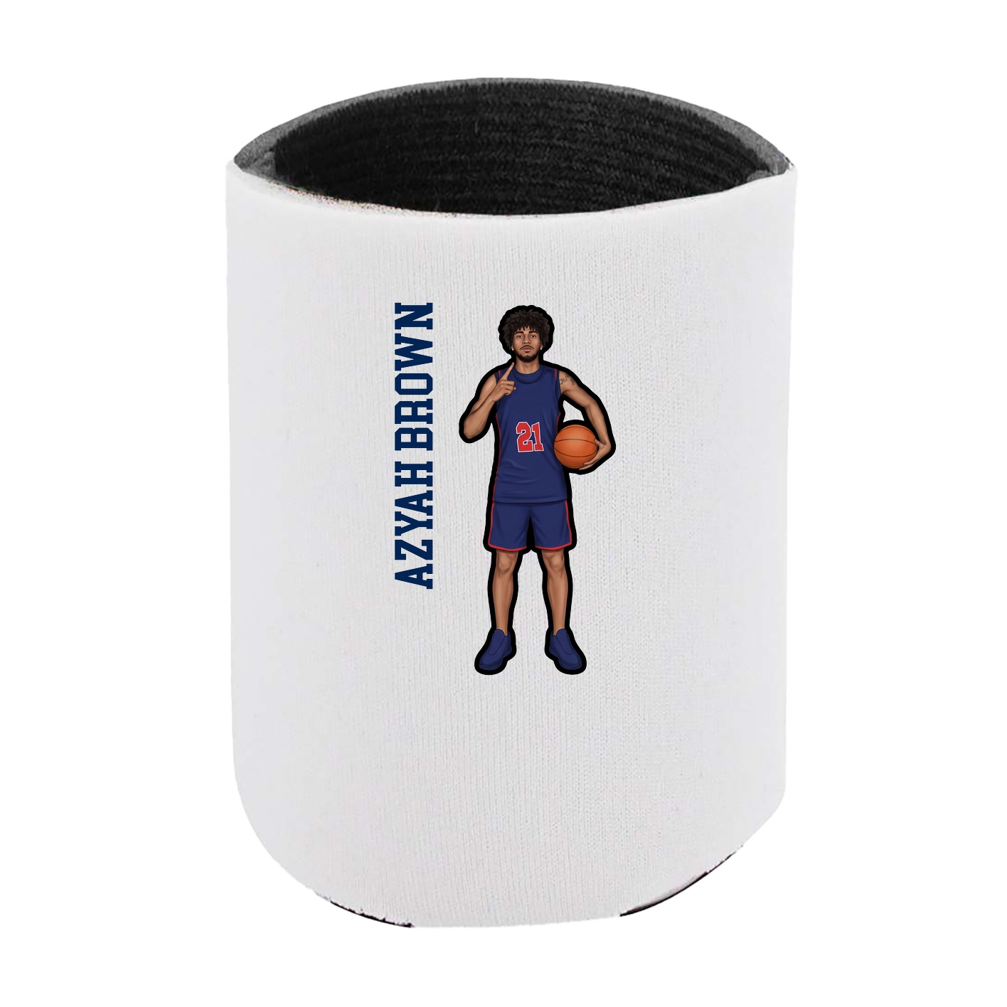 Can Holder — Name Vertical in White
