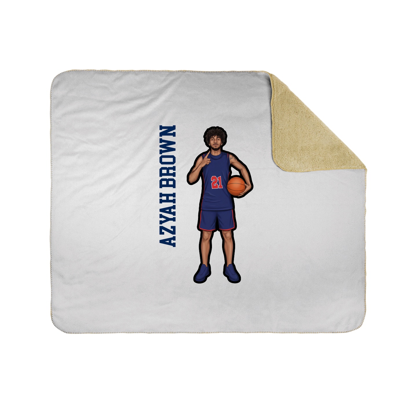 50x60 Sherpa Lined Throw Blanket