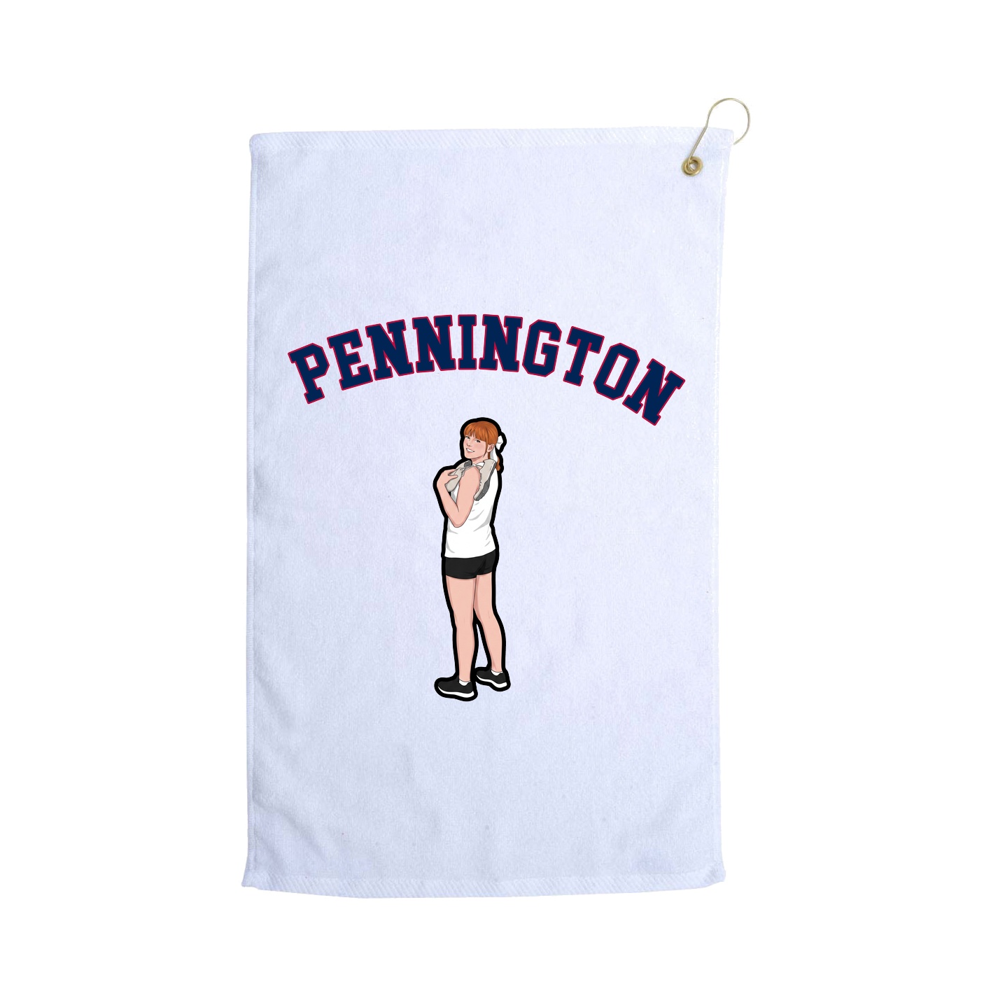 Golf Towel — Shirsey Arch in White