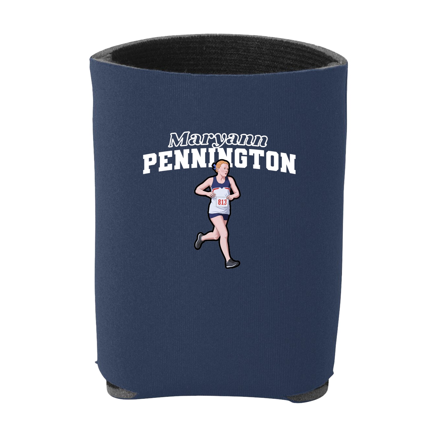 Can Holder — Name Arch in Navy