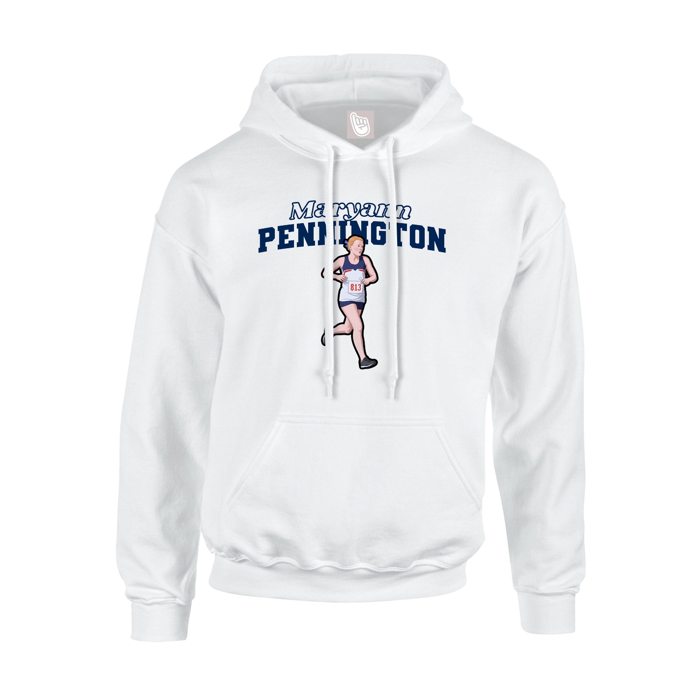 Hoodie — Name Arch in White