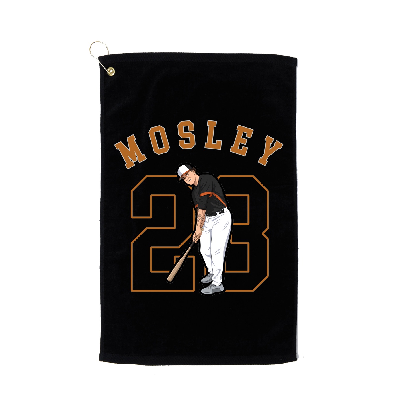 Golf Towel — Shirsey Arch in Black