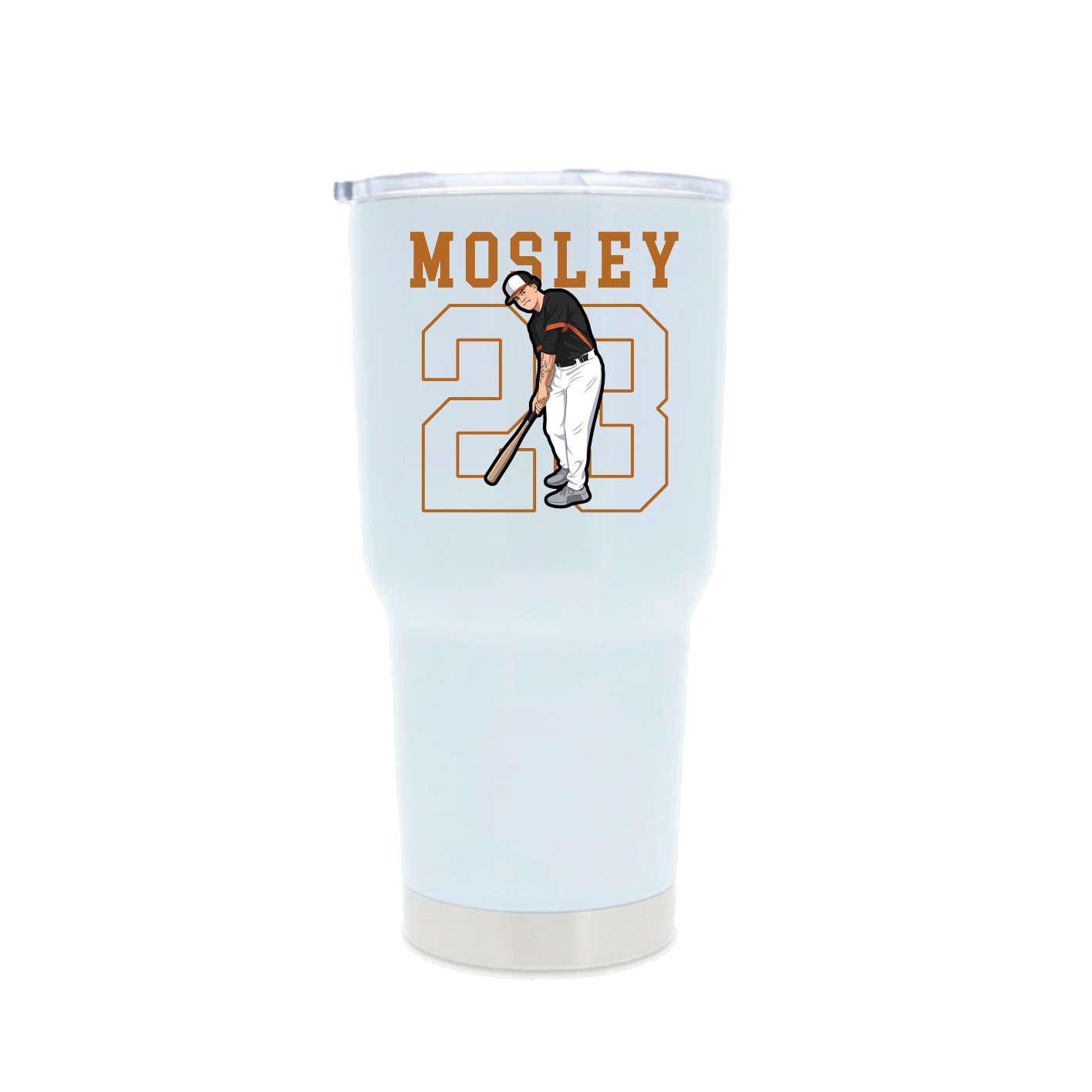 30oz Stainless Steel Tumbler — Shirsey in White